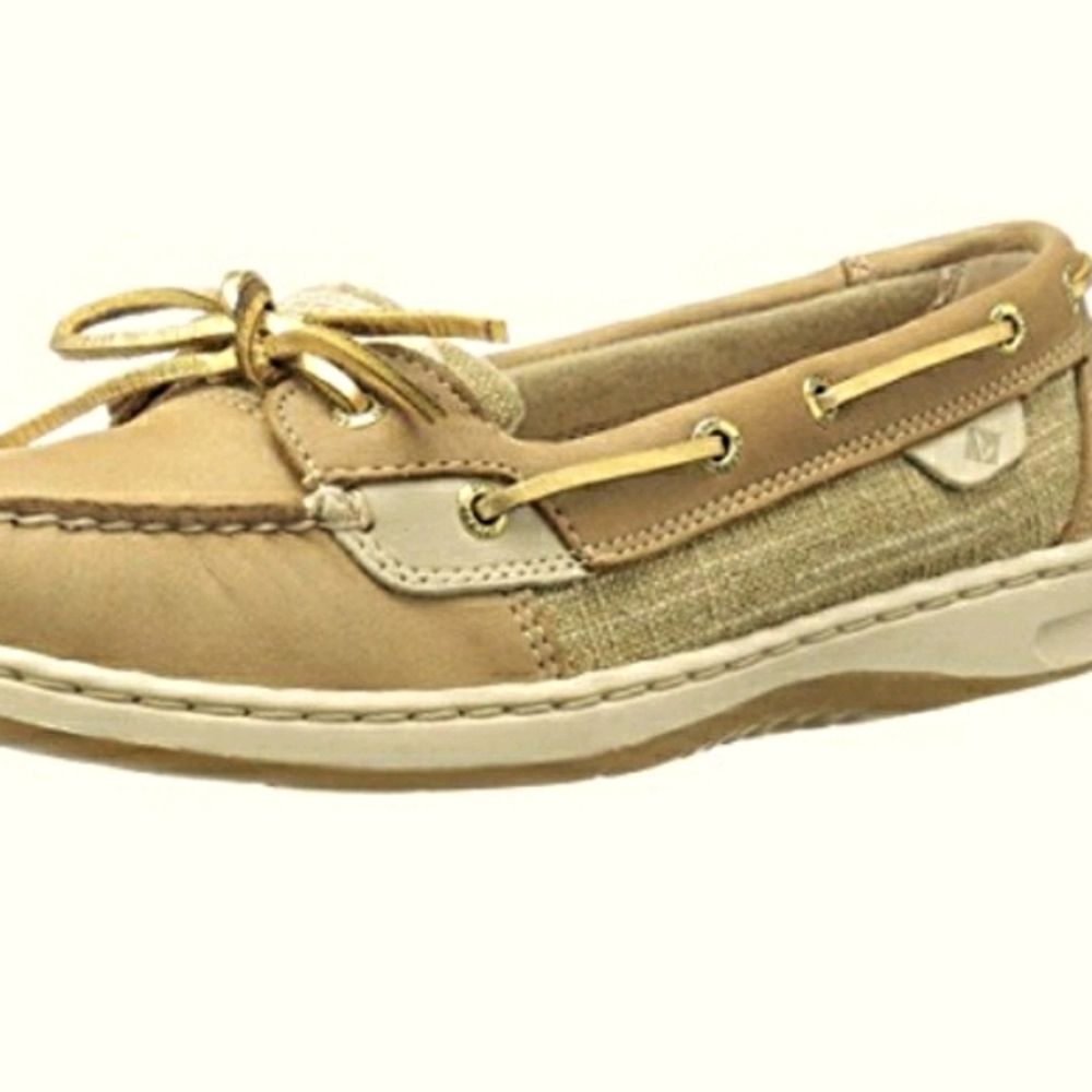 Sz 11 SPERRY WOMENS ANGELFISH LEATHER CLOSED TOE BOAT